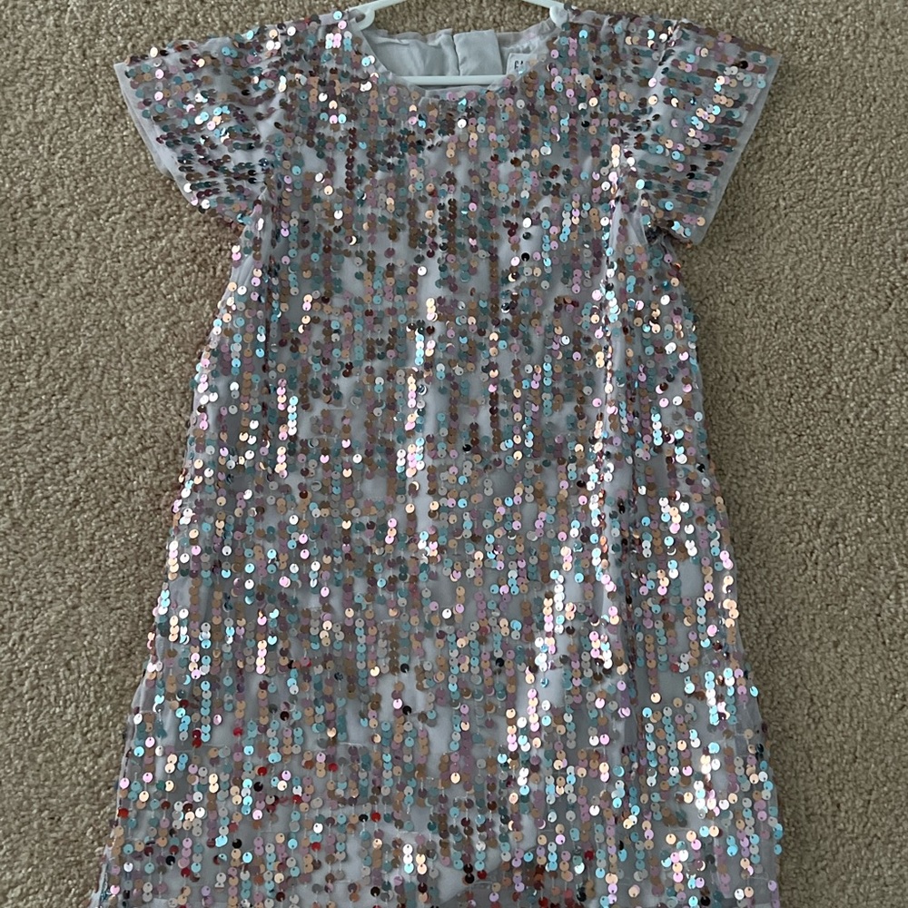 Gap kids multi colored sequin dress